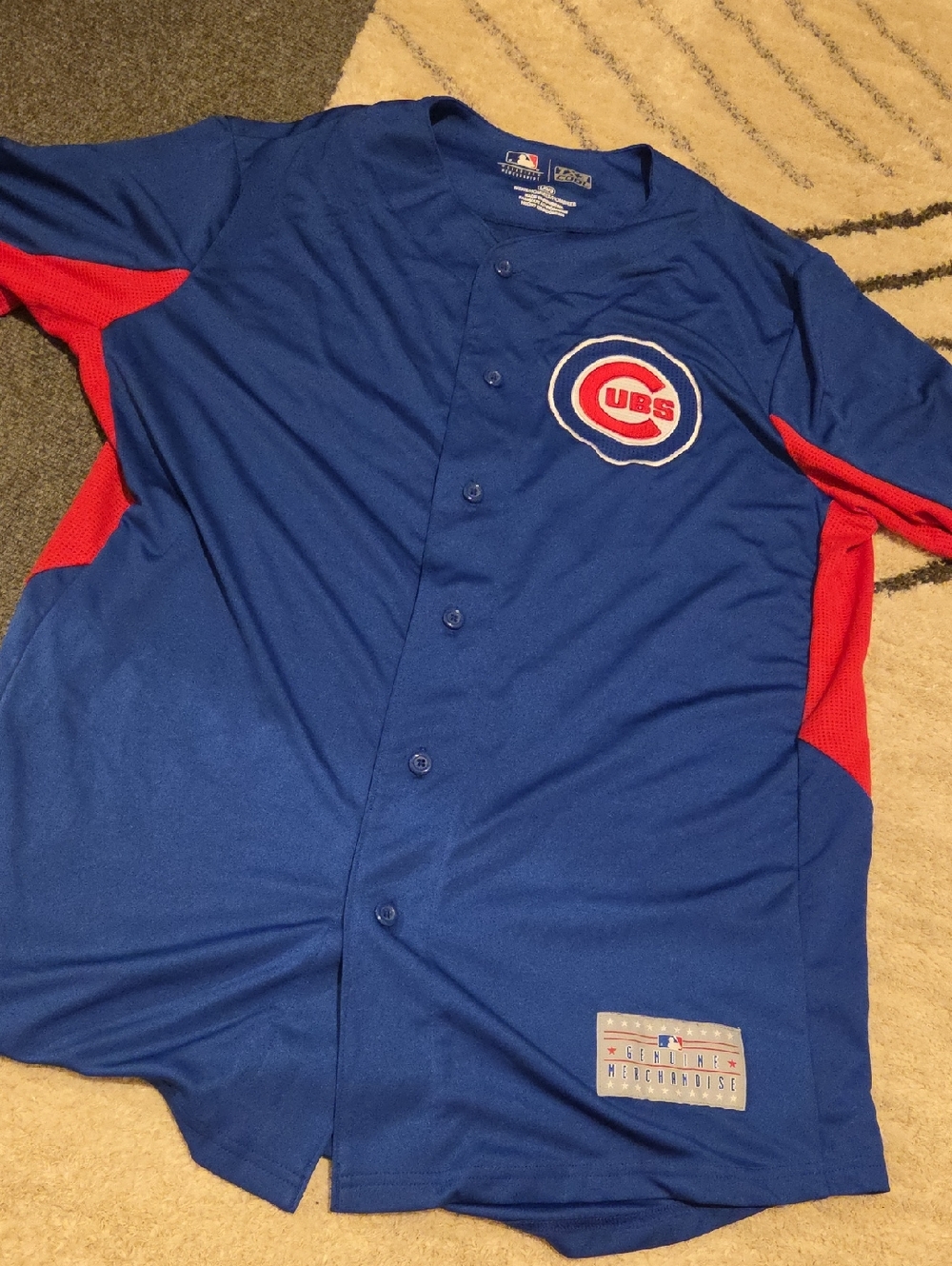 Chicago Cubs Genuine Merchandise Royal Blue Tee with Red and White Logo Accents